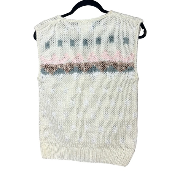 Vintage Wool Blend Sweater Vest Jamie Scott - Picture 4 of 5